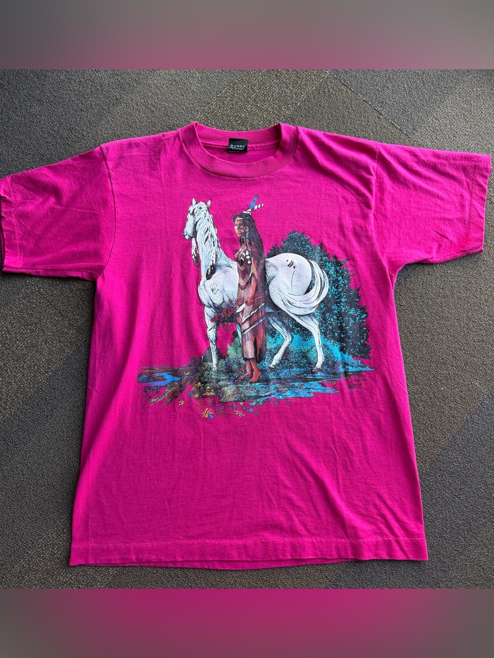 Vintage 1990s Native American “Rag Tops” shirt size large